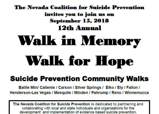 Suicide Prevention Community Walks